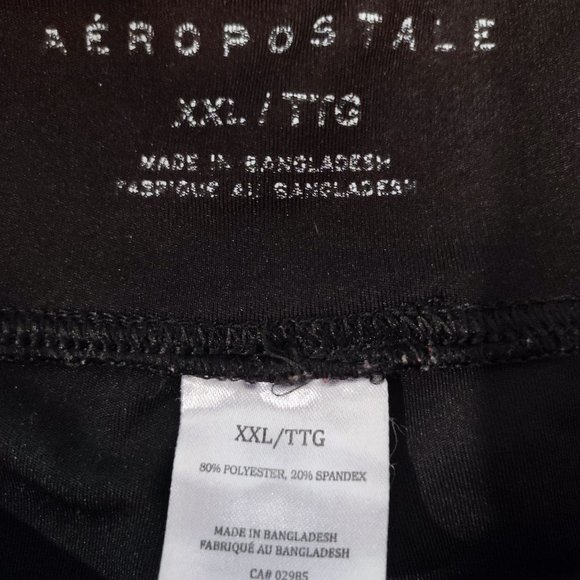 Aeropostale A87 short athletic pants black women's size 2XL - Picture 4 of 4